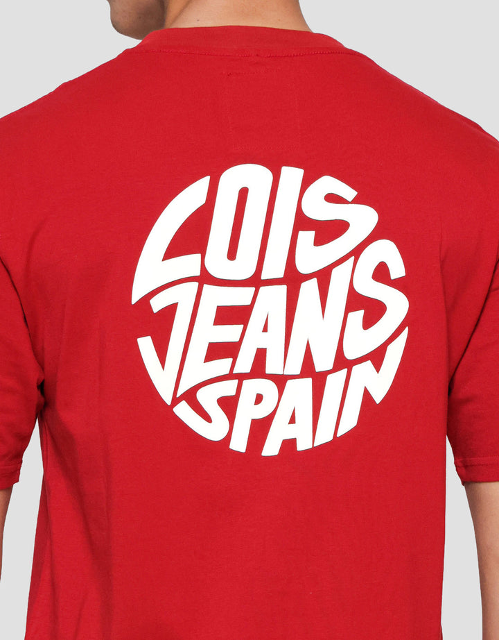 Lois Print Round Kaos Pria