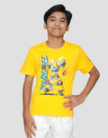 Character Bumblebee Standing Logo Kaos Anak Laki-laki