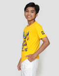 Character Bumblebee Standing Logo Kaos Anak Laki-laki
