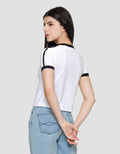 Nevada Ringer Cool Girl Club Kaos Lengan Pendek Wanita