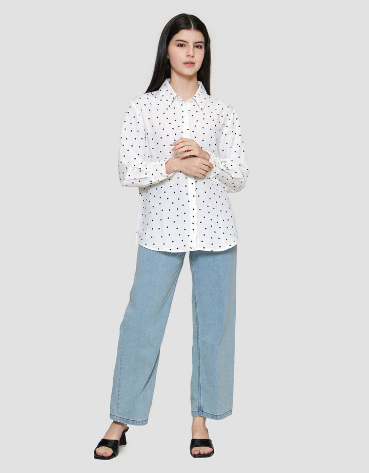 Connexion Polkadot Kemeja Wanita