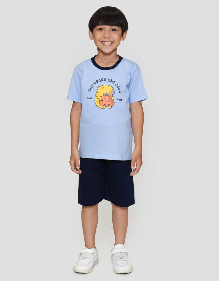 Little M Capybara Fan Clubn Pakaian Anak Laki-laki