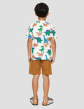 Little M Fullprint Dino Pakaian Setelan Anak Laki-laki
