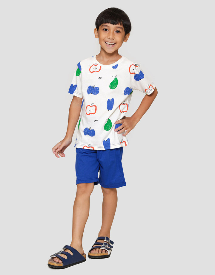 Little M Fullprint Fruit Pakaian Setelan Anak Laki-laki