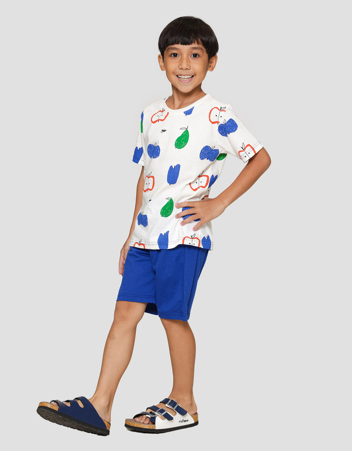 Little M Fullprint Fruit Pakaian Setelan Anak Laki-laki