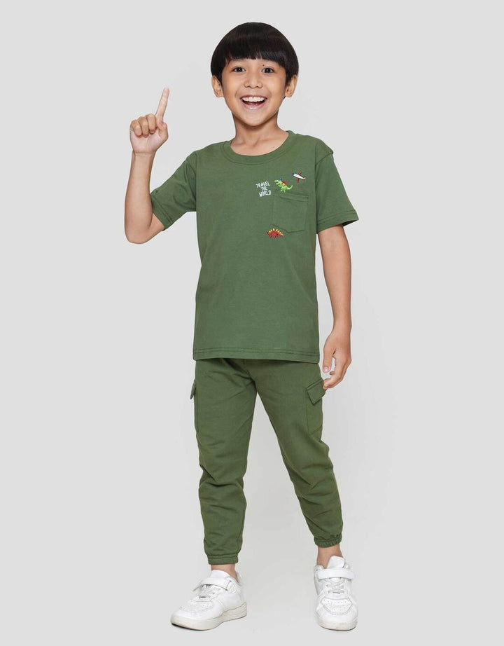 Little M Ktg Travel The World Kaos Anak Laki-laki