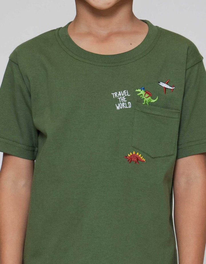 Little M Ktg Travel The World Kaos Anak Laki-laki