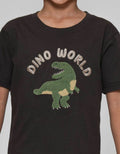 Little M Aplikasi Towel Dino World Kaos Anak Laki-laki