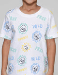 Little M Full Print Wild Roar Kaos Anak Laki-laki