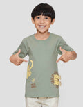 Little M Wild King Aplikasi Kaos Anak Laki-laki