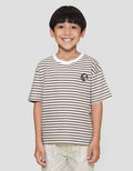 Little M Salur Coklat Kaos Anak Laki-laki