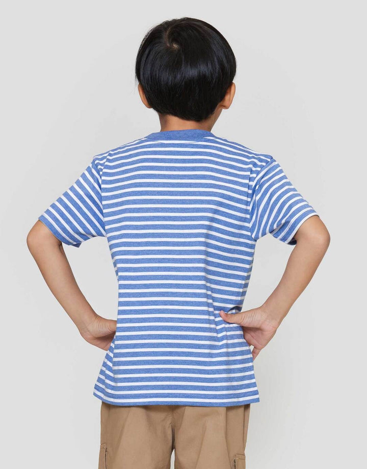Little M Salur Yarn Dyed Kantong Kaos Anak Laki-laki