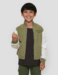Little M Corduroy Varsity Jaket Anak Laki-laki