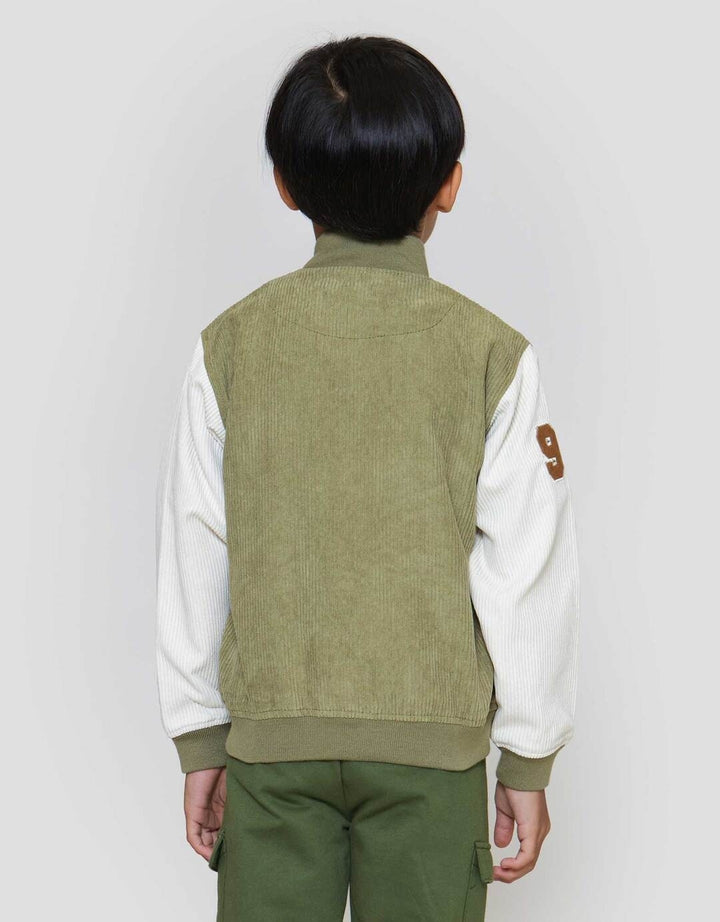 Little M Corduroy Varsity Jaket Anak Laki-laki