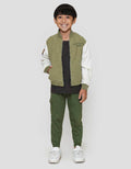 Little M Corduroy Varsity Jaket Anak Laki-laki