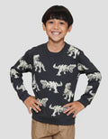 Little M Print Dino Sweater Anak Laki-laki
