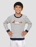 Little M Salur Aplikasi Dn Sweater Anak Laki-laki