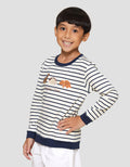 Little M Salur Aplikasi Dn Sweater Anak Laki-laki