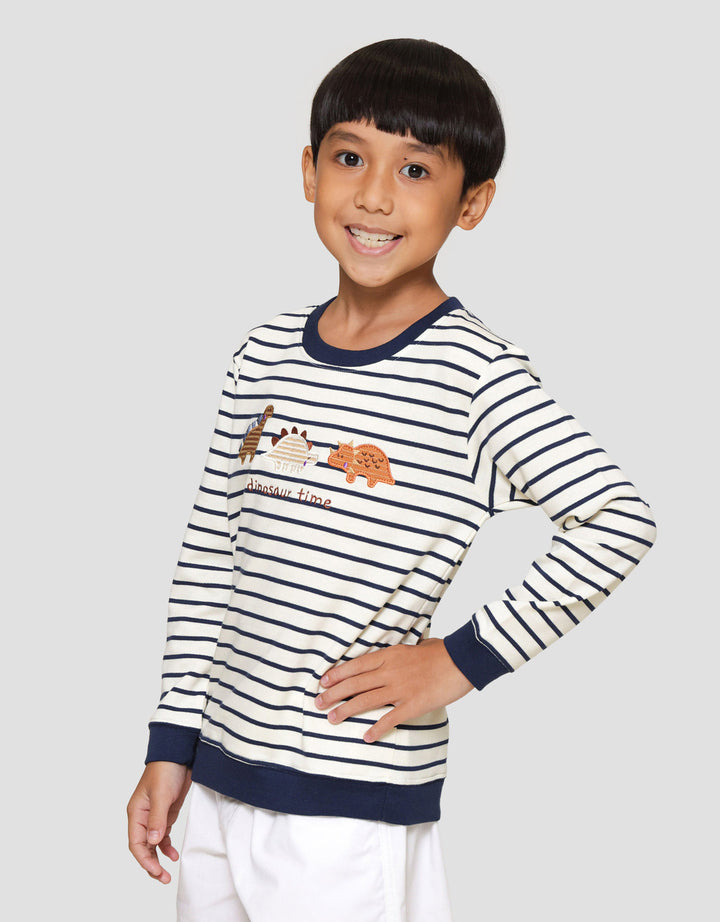 Little M Salur Aplikasi Dn Sweater Anak Laki-laki