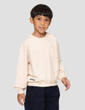 Little M Oversize Cut Sewn Great Crew Sweater Anak Laki-laki