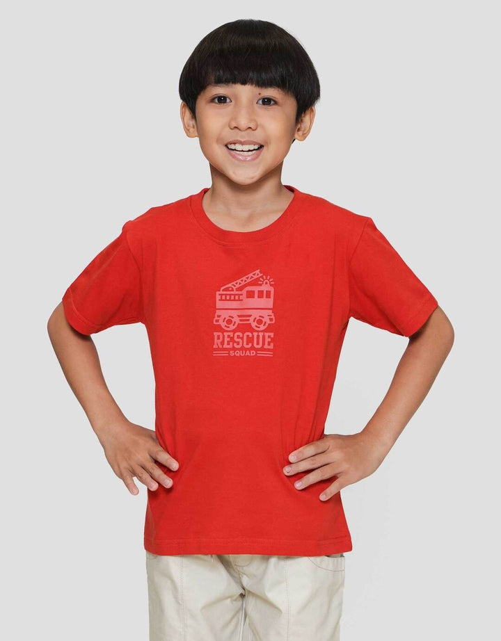 Little M Rescue Kaos Anak Laki-laki