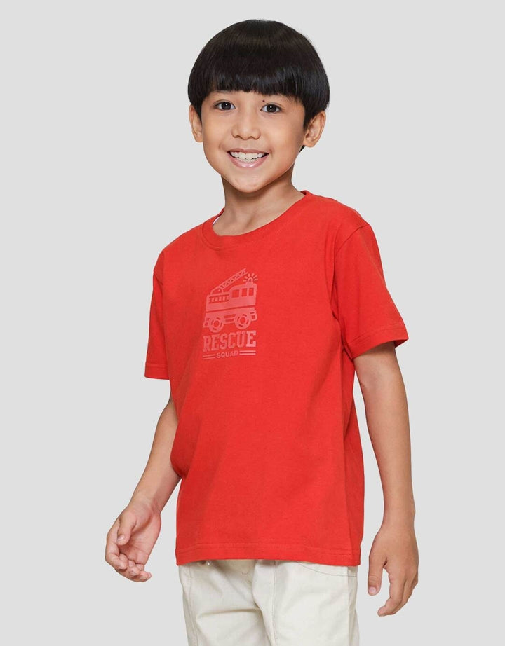 Little M Rescue Kaos Anak Laki-laki