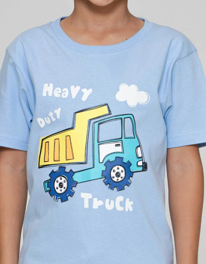 Little M Truck Heavy Duty Kaos Anak Laki-laki