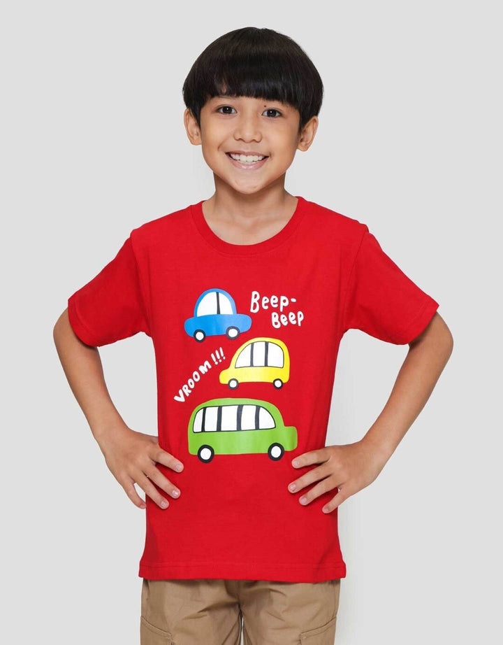 Little M Vroom Beep Beep Kaos Anak Laki-laki