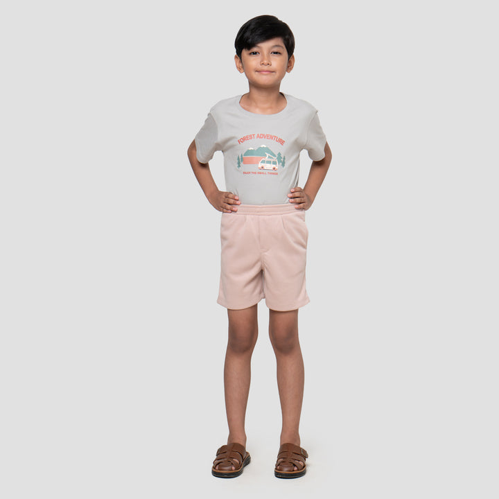 Little M Texture Kantong Celana Pendek Anak Laki-laki