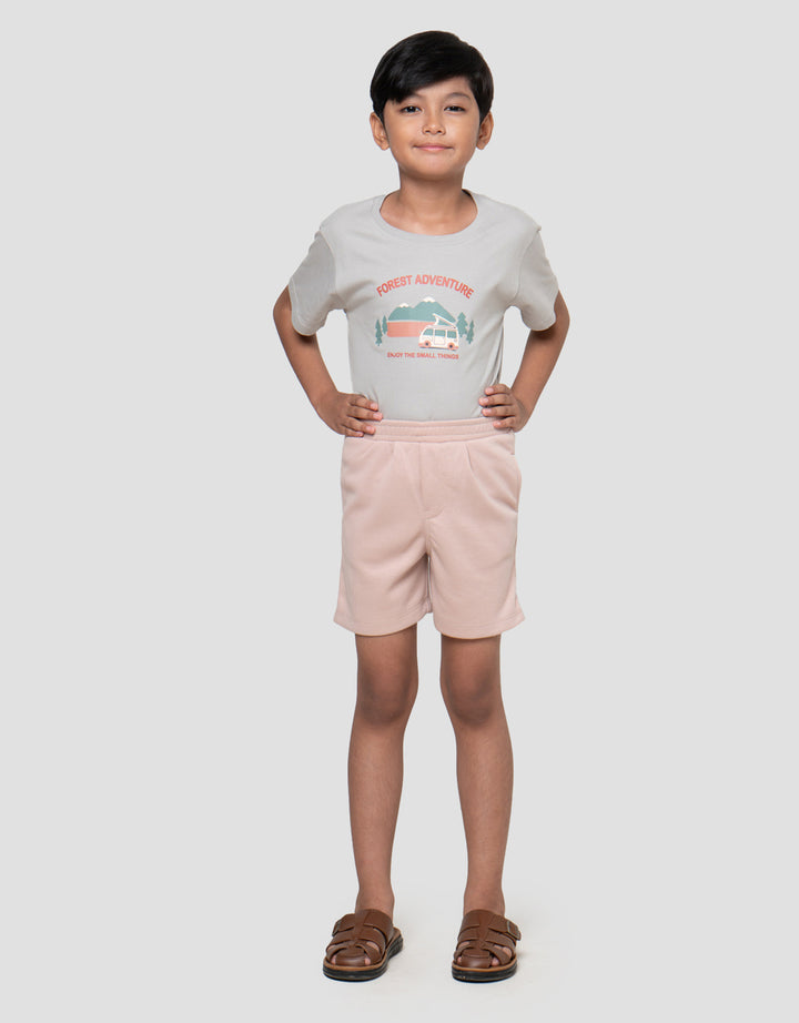 Little M Texture Kantong Celana Pendek Anak Laki-laki