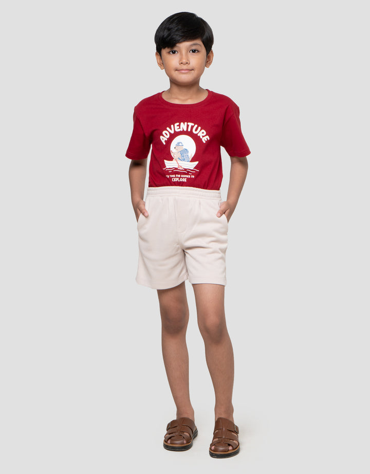 Little M Texture Kantong Celana Pendek Anak Laki-laki