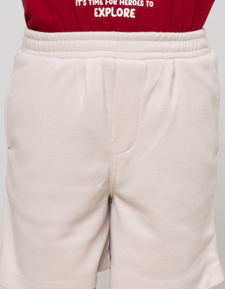 Little M Texture Kantong Celana Pendek Anak Laki-laki