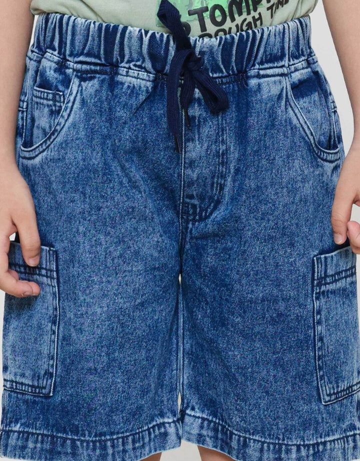 Little M Wash Rib Celana Denim Anak Laki-laki