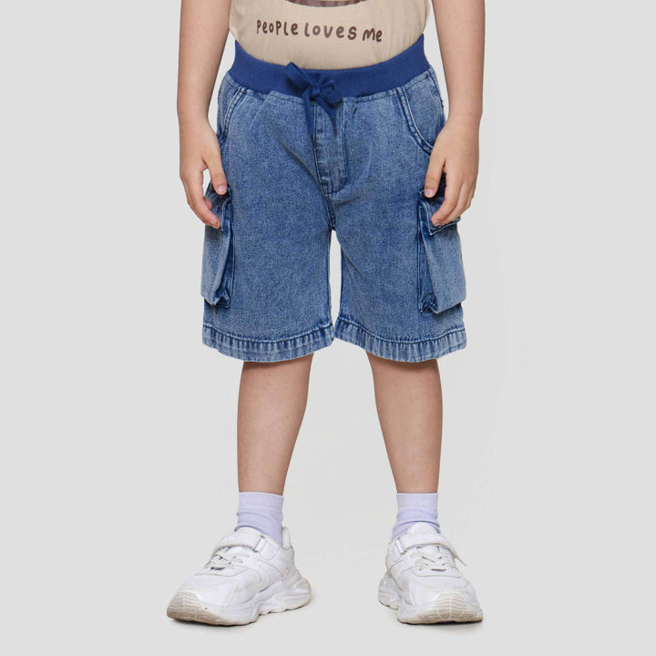 Little M Cargo Celana Denim Anak Laki-laki