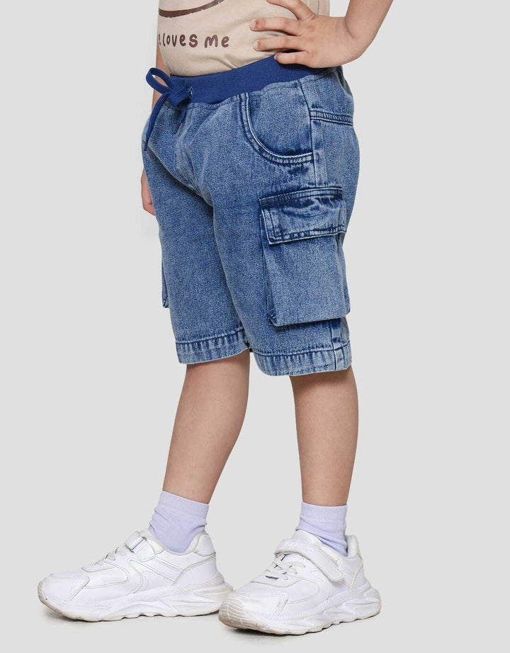 Little M Cargo Celana Denim Anak Laki-laki