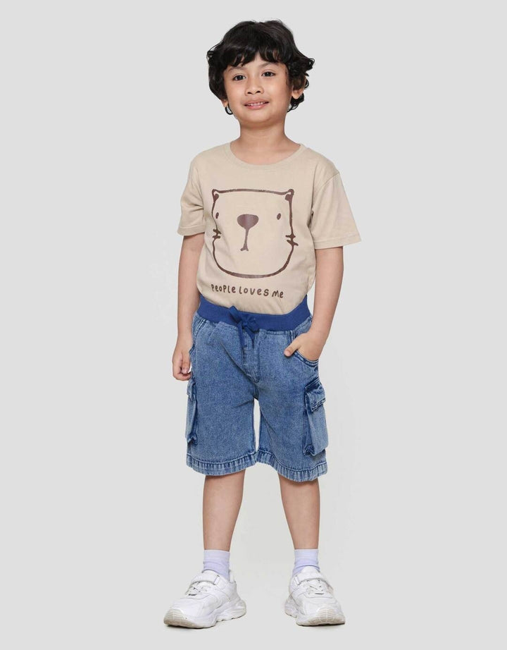 Little M Cargo Celana Denim Anak Laki-laki
