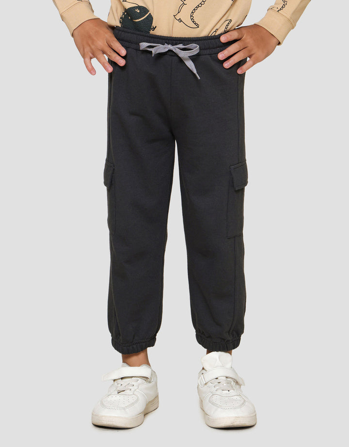 Little M Kantong Crew Celana Jogger Anak Laki-laki