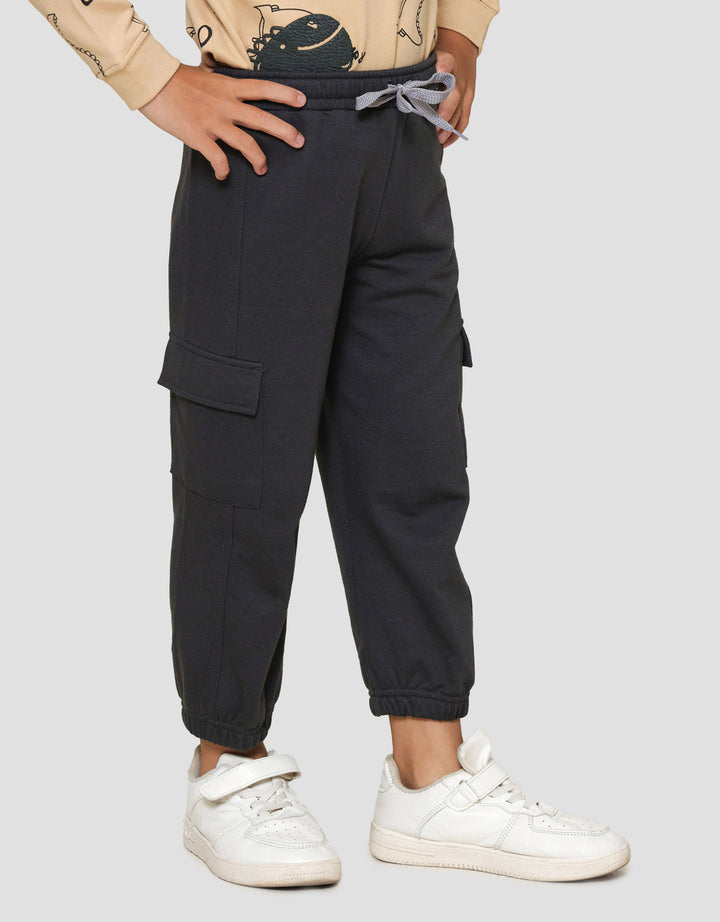 Little M Kantong Crew Celana Jogger Anak Laki-laki