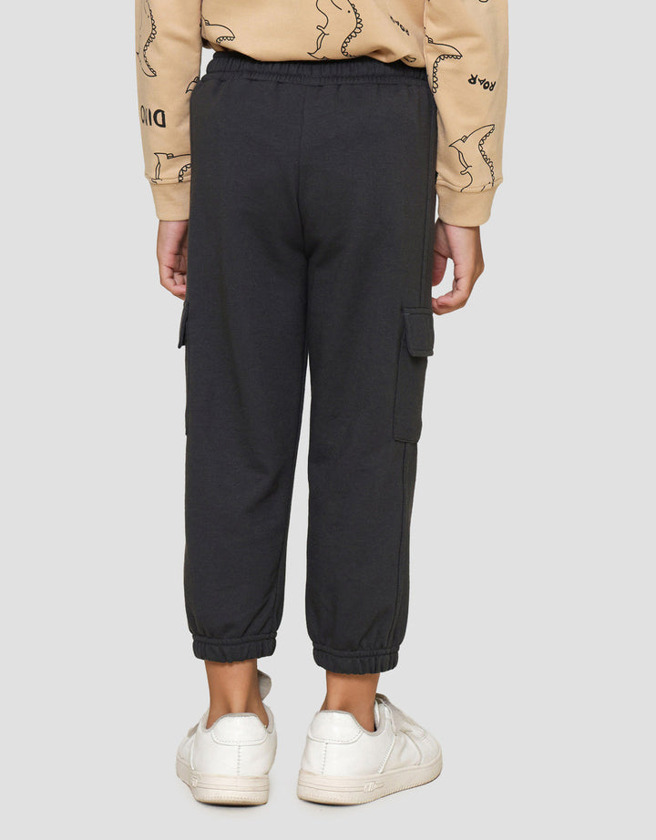 Little M Kantong Crew Celana Jogger Anak Laki-laki