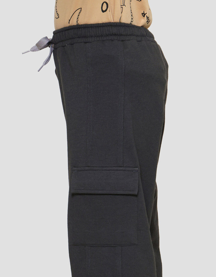 Little M Kantong Crew Celana Jogger Anak Laki-laki