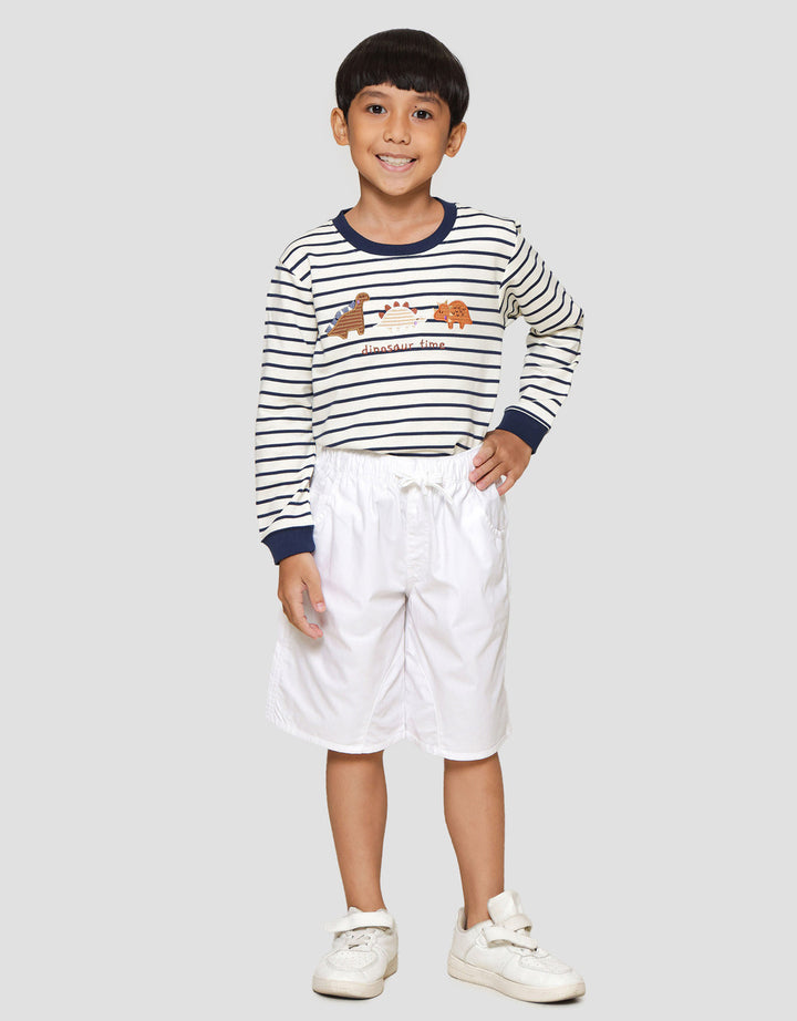 Little M Crop Cut Sewn Celana Pendek Anak Laki-laki