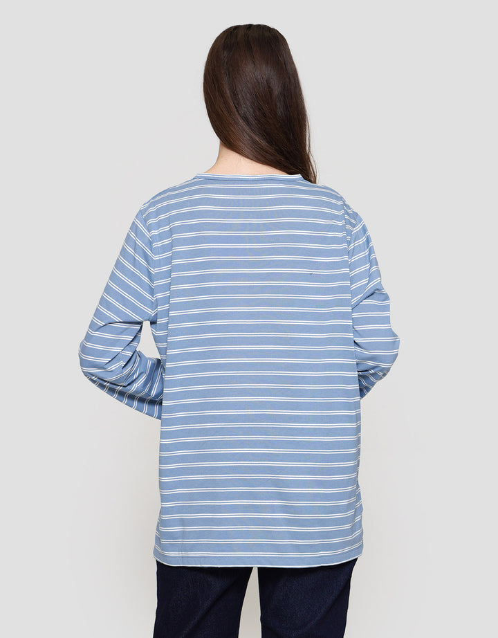 MxM Connexion Full Print Stripe Blouse Wanita