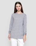 MxM Connexion Dashed Stripe Blouse Wanita