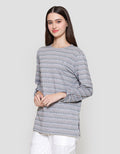 MxM Connexion Dashed Stripe Blouse Wanita