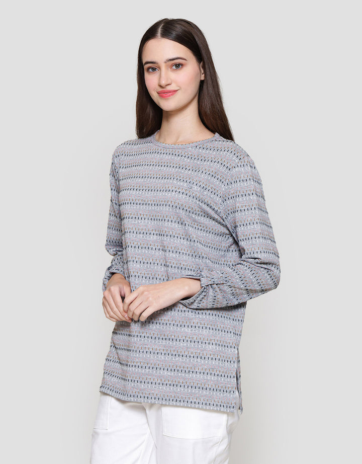 MxM Connexion Dashed Stripe Blouse Wanita