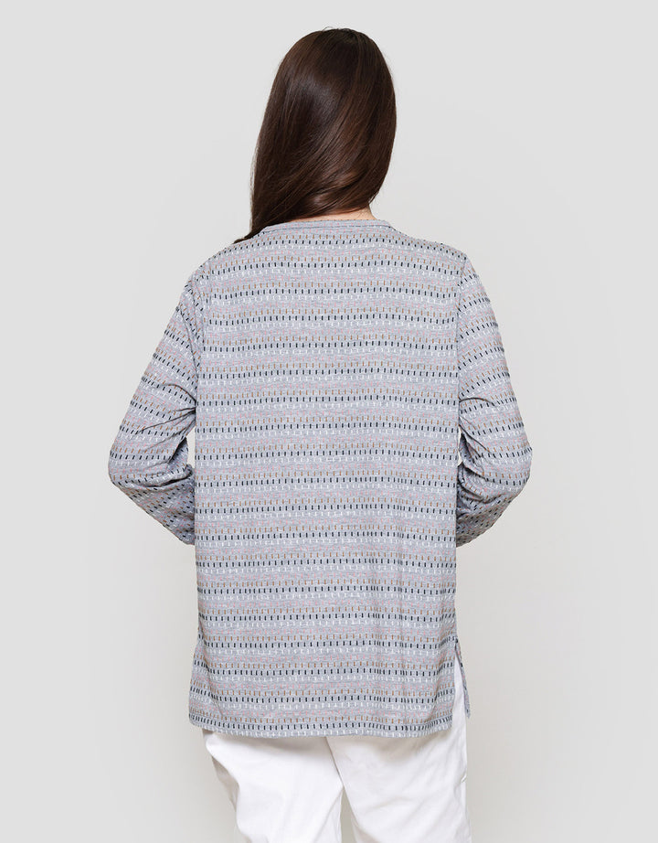 MxM Connexion Dashed Stripe Blouse Wanita