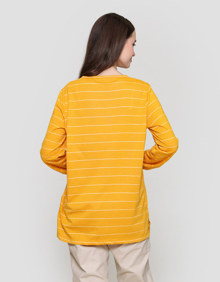 MxM Connexion Stripe V-Neck Blouse Wanita