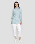 MxM Connexion Motif Full Stripe Blouse Wanita