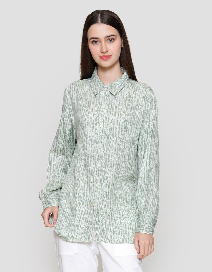 MxM Connexion Motif Stripes Blouse Wanita