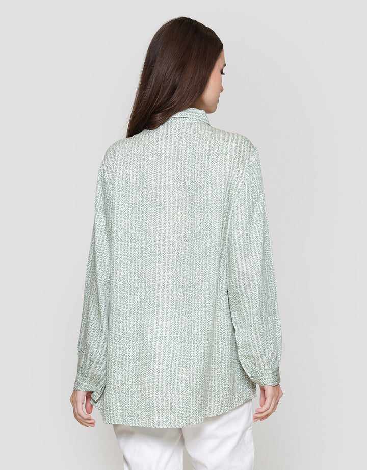 MxM Connexion Motif Stripes Blouse Wanita